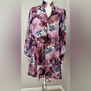 BTFL-life floral long-sleeve dress